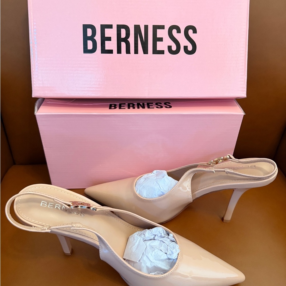 Chic Tan Slingback Heels - Picture 7 of 7